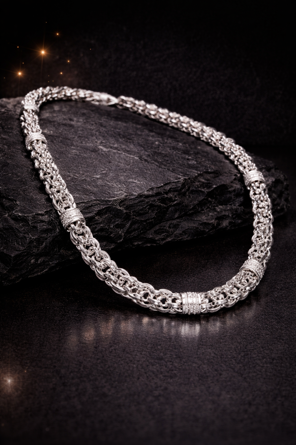 Silver Skeleton Long Chain