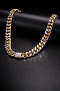 Iced-out Cuban link necklace