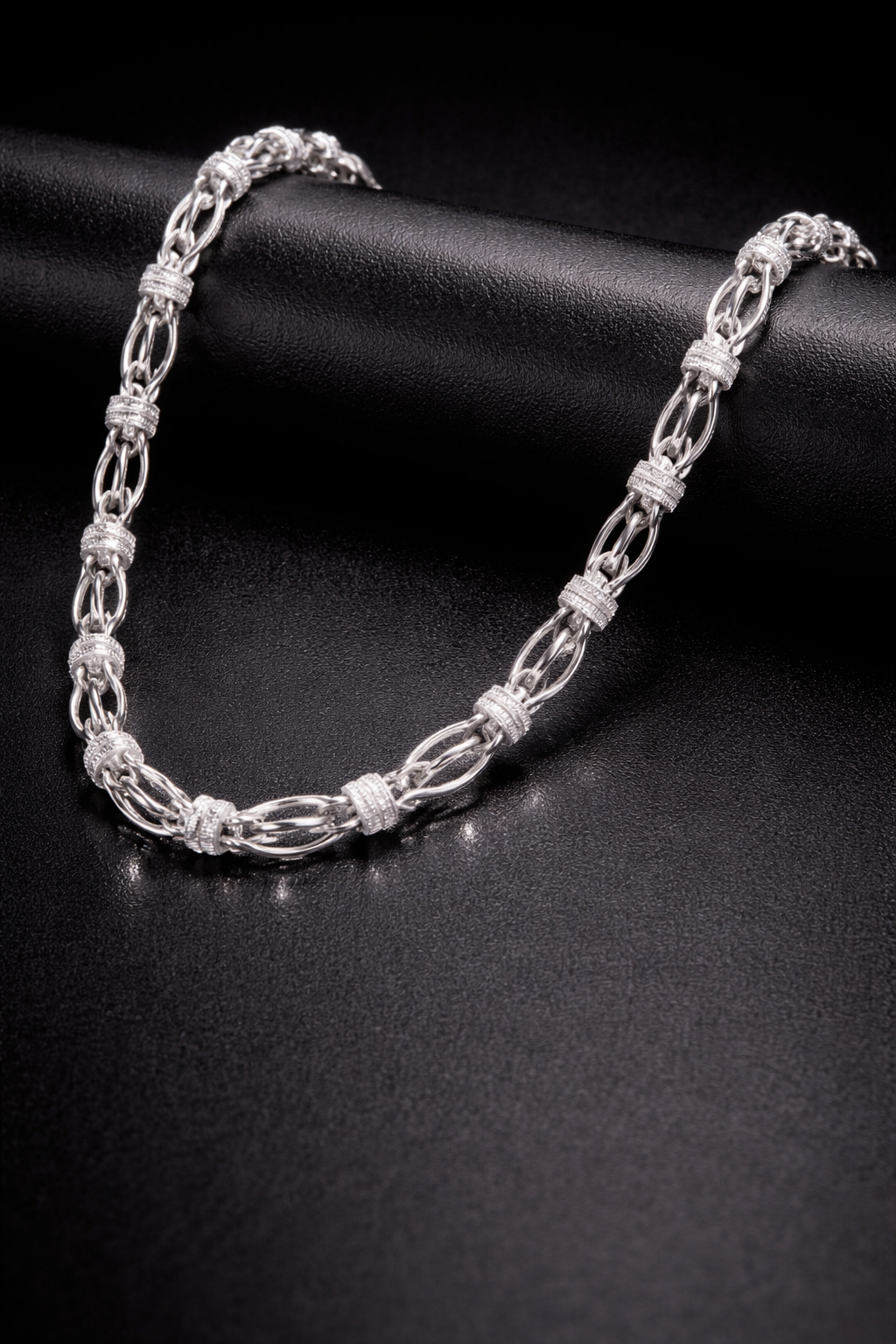 Elegant Silver Skeleton Chain